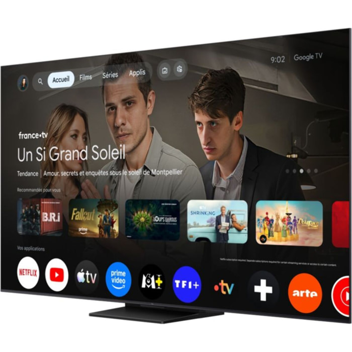 TV Mini LED TCL 55C69K PRO (2026) 55" (139 cm) - 144Hz, Smart TV, système audio ONKYO