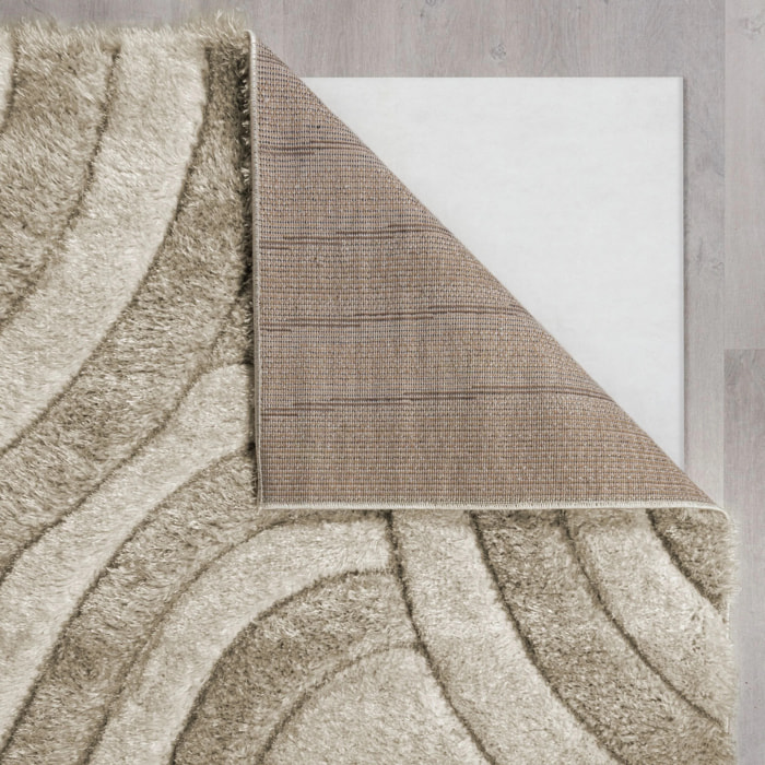 Tapis shaggy design sculpté VELVET