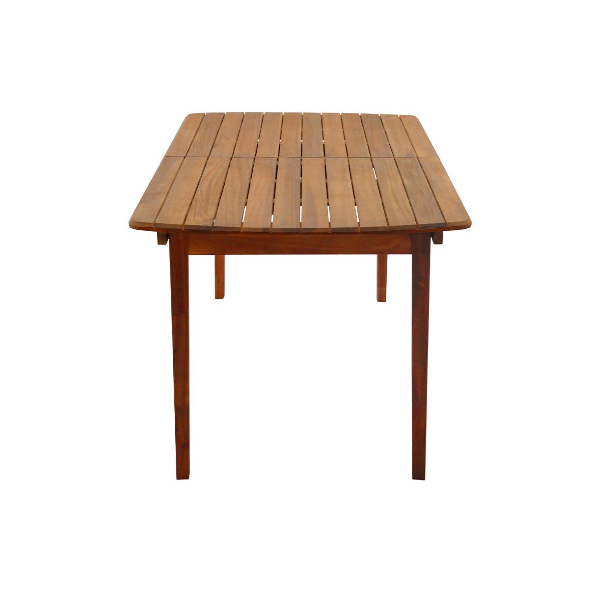 Table de jardin extensible rectangulaire en bois massif L160-210 cm CANOPEE
