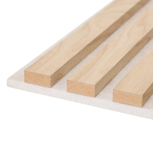 Lot de 3 panneaux décoratifs Colva beige fond gris 30x30cm