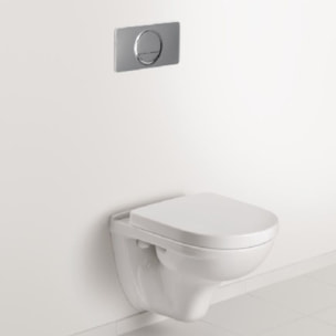 WC suspendu compact avec bride O.novo avec abattant