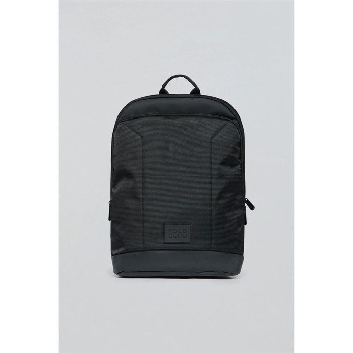 Zaino piccolo Tribeca nero con particolari Polo Club