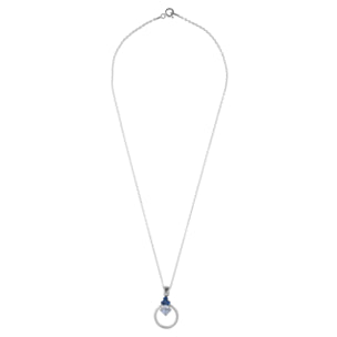 Gargantilla plata de ley Clow azul Swarovski