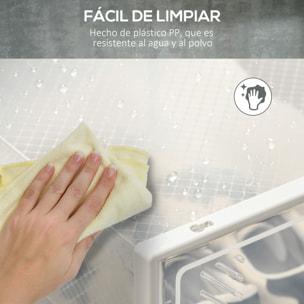 Armario Modular de Plástico Cajas de Zapatos Talla de 43 con 18 Cubos Puertas Magnéticas Muble Organizador para Entrada Pasillo Dormitorio 25x35x19 cm Transparente