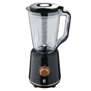 Bergner COPPER - Batidora De Vaso Gran Capacidad 1,8L – 2 Velocidades Con Función Pulso- Potencia de 800 W - Cuchillas Resistentes Acero Inox