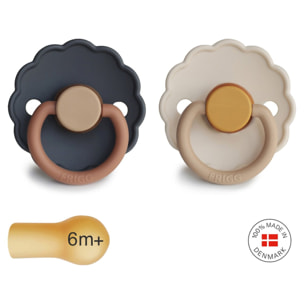 Frigg Pack 2 Chupetes Latex Daisy