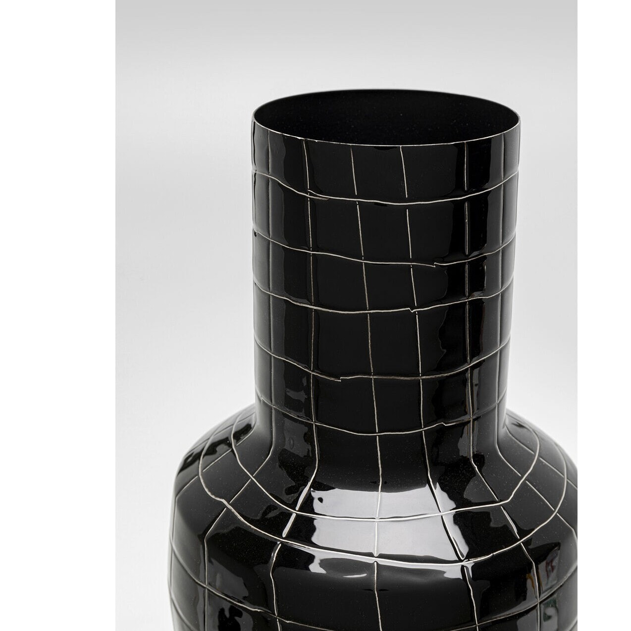 Vase Mesh noir 42cm Kare Design