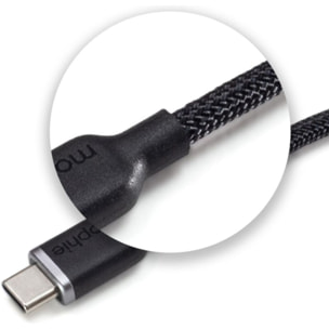Câble de charge MOPHIE 3M USB-C vers Lightning noir