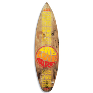 Planche de surf décorative live love surf Tableau alu Dibond
