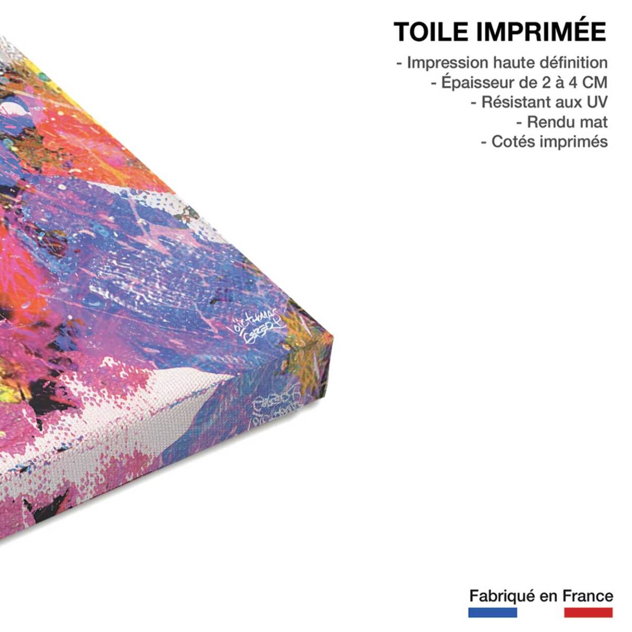 Tableau Affiche illustration graffiti marilyn Toile imprimée