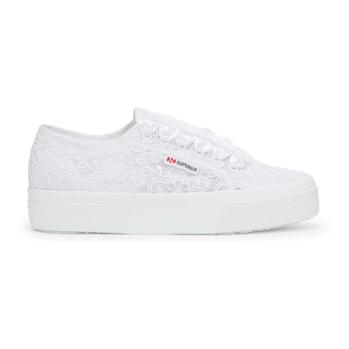 Superga - Zapatos de mujer Mujer Blanco - 2740 Flower Macrame