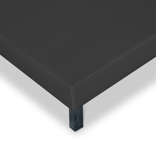 Sommier Tapissier Capucine 1 place | Gris anthracite | Epaisseur 13 cm