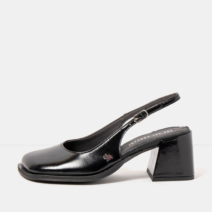 Sandalias con tacón 2012 NAPPA SHINNY BLACK / VERONA color Black