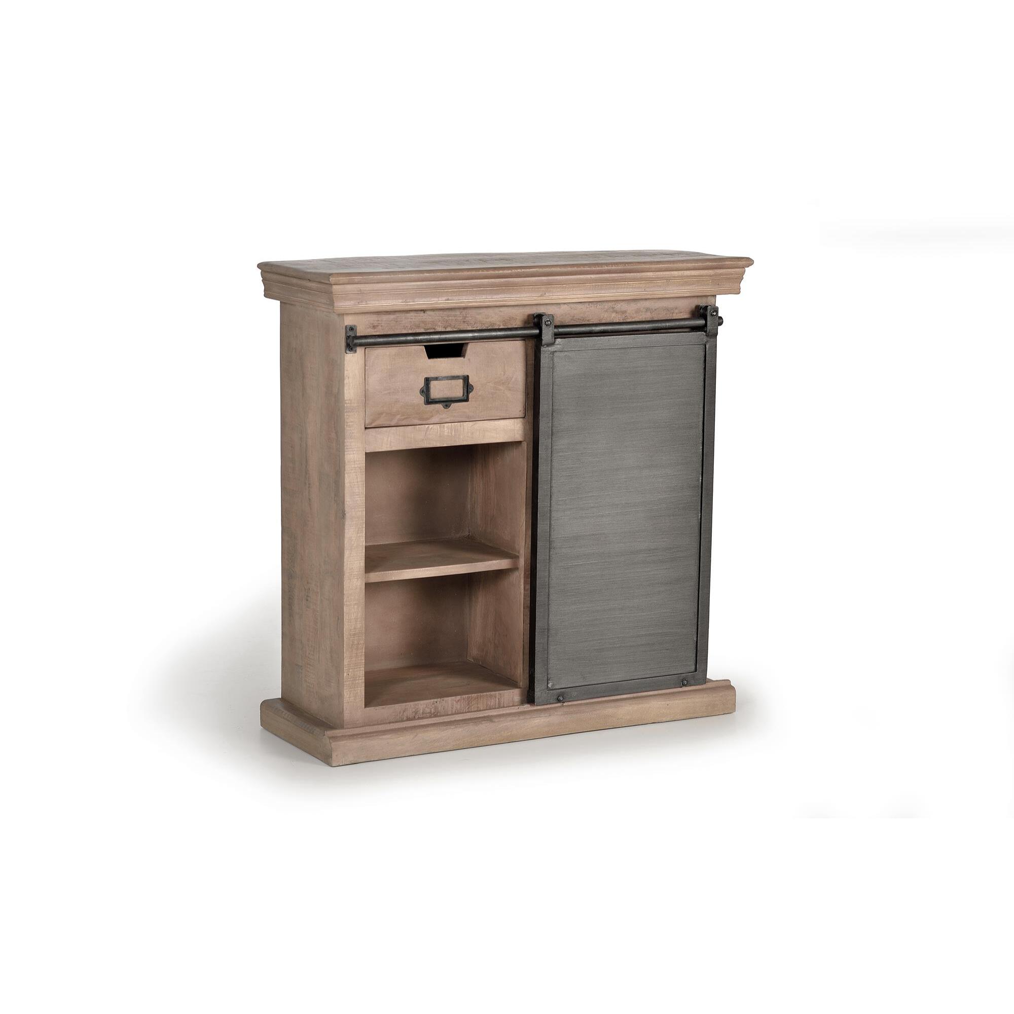 Consola - madera de mango y metal - 85x85x32cm