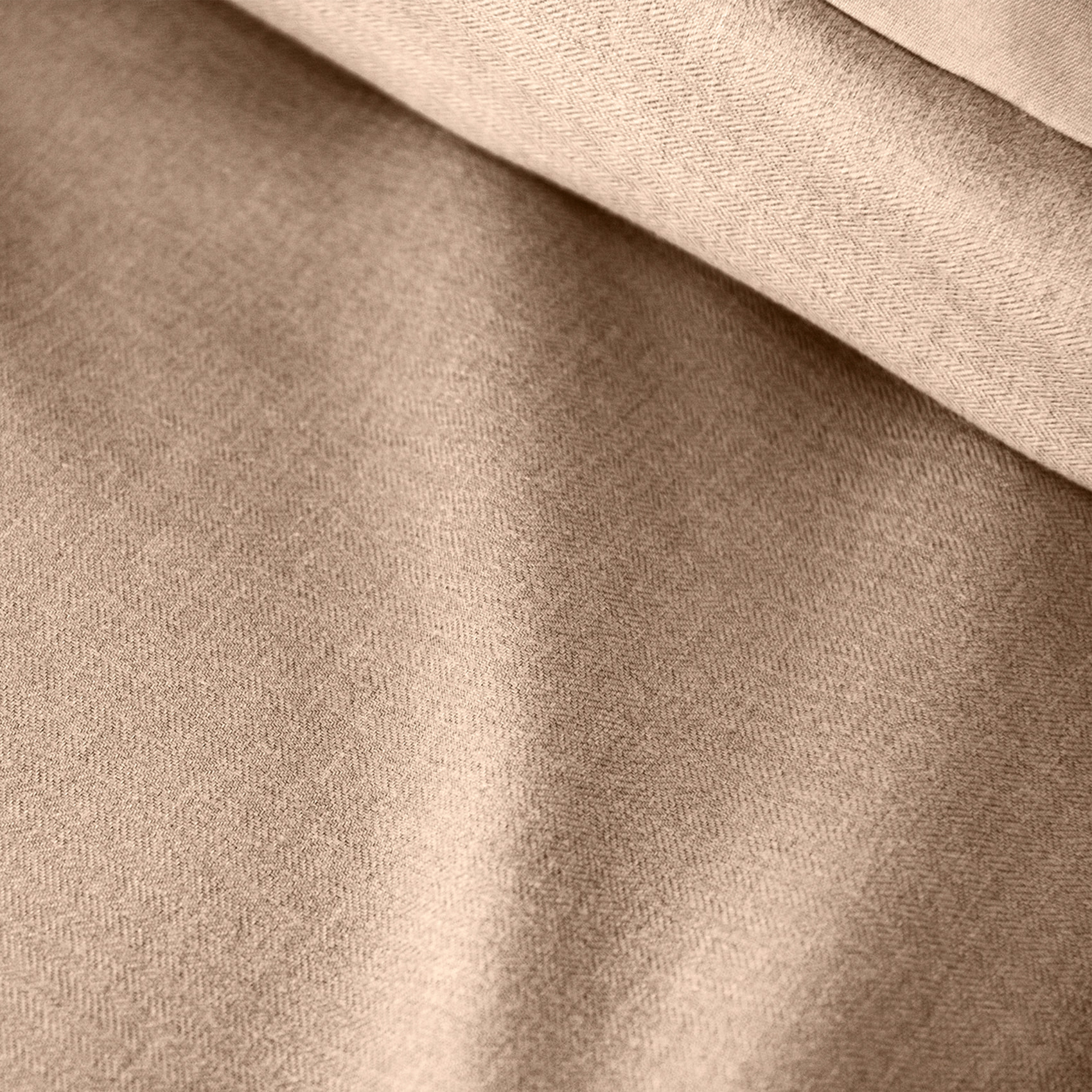 Parure de lit 3 pièces sensation flanelle - Beige