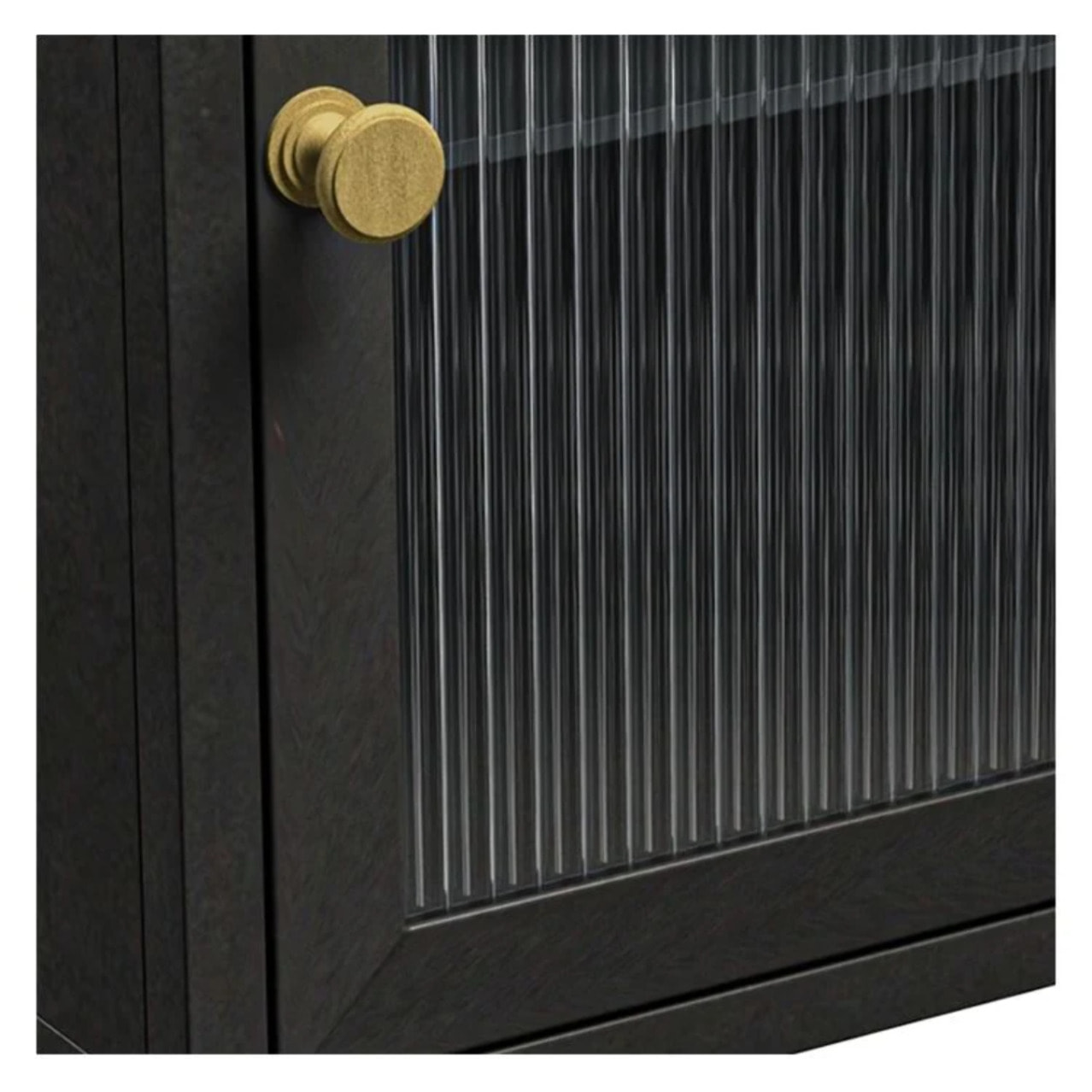 Table de chevet en métal gris métallisé - Gauthier