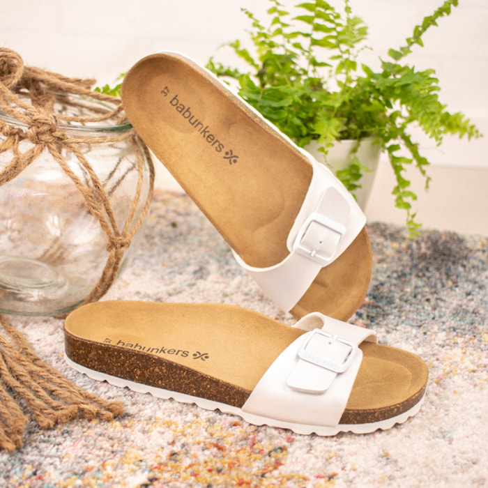 SANDALIA BABUNKERS BLANCO