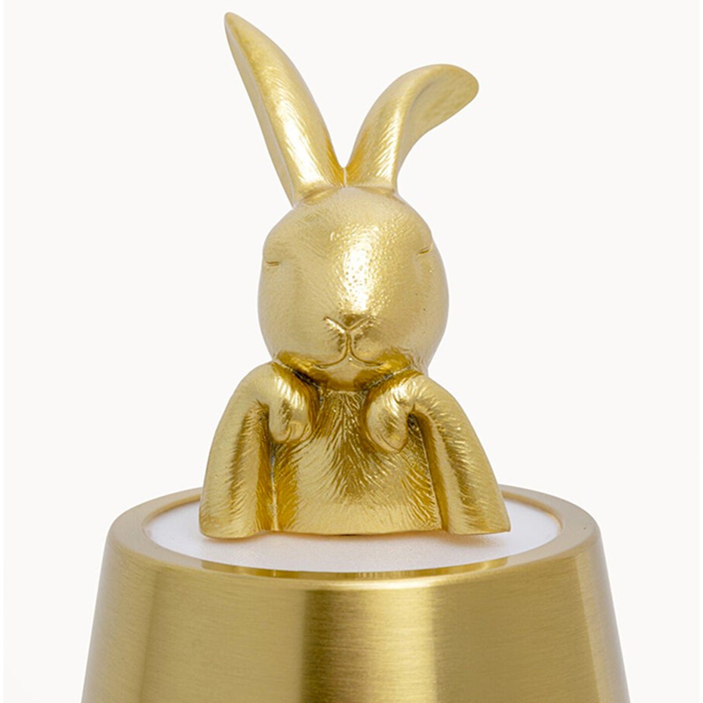 Lampe Animal lapin LED 29cm dorée Kare Design