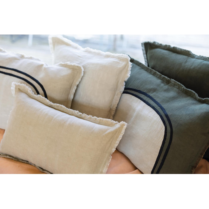 Coussin bicolore Laly