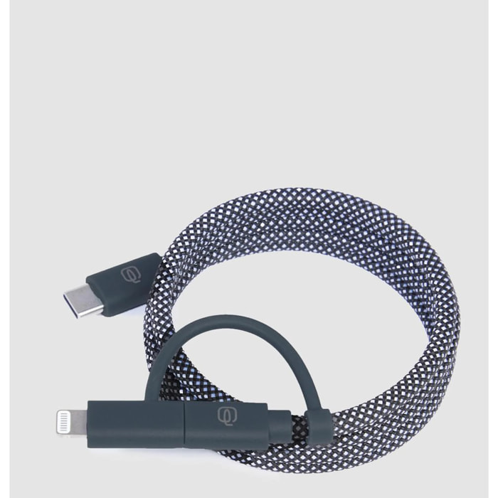 Piquadro Magnetic charging cable Type C e lightning
