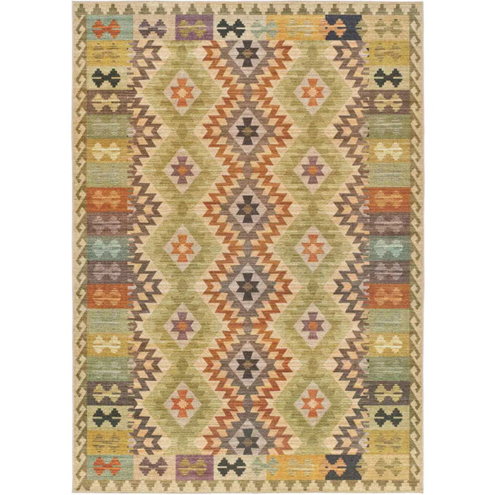 SERAK Alfombra lavable étnica Multicolor, varias medidas disponibles.
