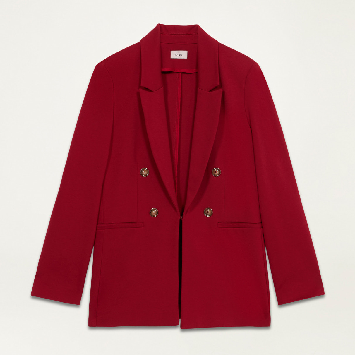 Oltre - Blazer in punto milano - Rosso