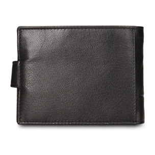 Portafoglio uomo in vera pelle - Modello Bastian Chic - Casual - 12.5 x 9.0 x 2.0 cm