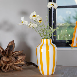 Vaso righe - 12,5xH21x12,5cm - Pezzi 3 - Bianchi Dino SpA