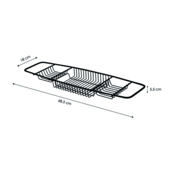 Pont de baignoire Inox Gris MSV