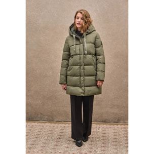 Chaqueta Gaia Reversible verde militar con logo Polo Club