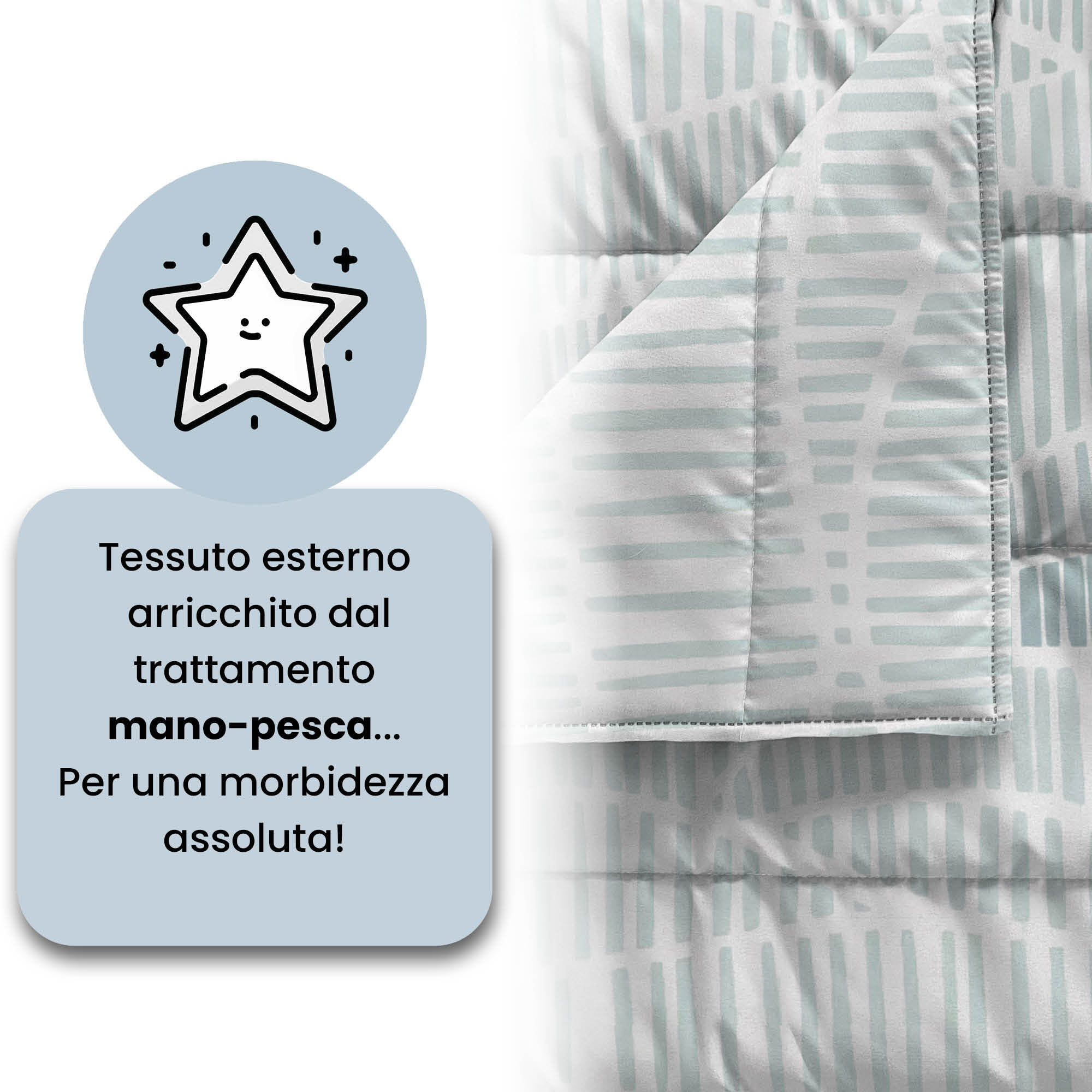 TRAPUNTINO ESTIVO MATRIMONIALE KARMA 100gr - MADE IN ITALY