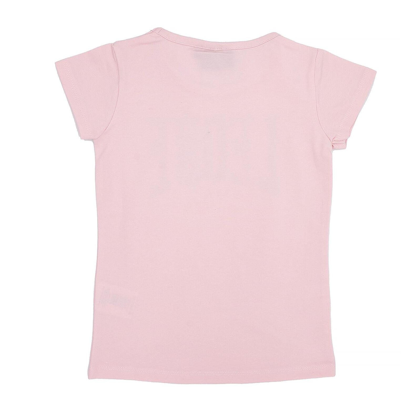 Camiseta de manga corta de niña con logo grande foil