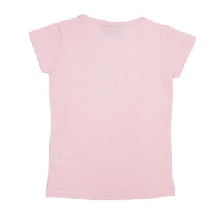 Camiseta de manga corta de niña con logo grande foil