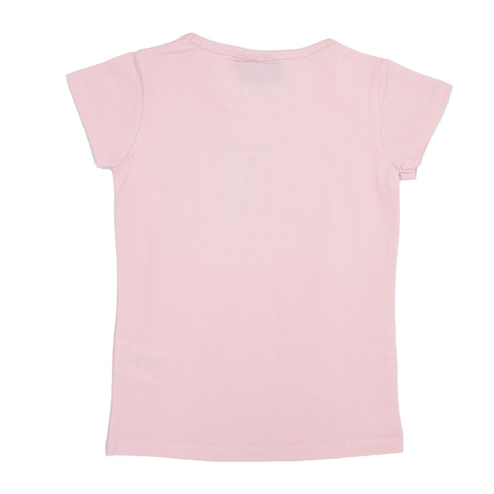 Camiseta de manga corta de niña con logo grande foil