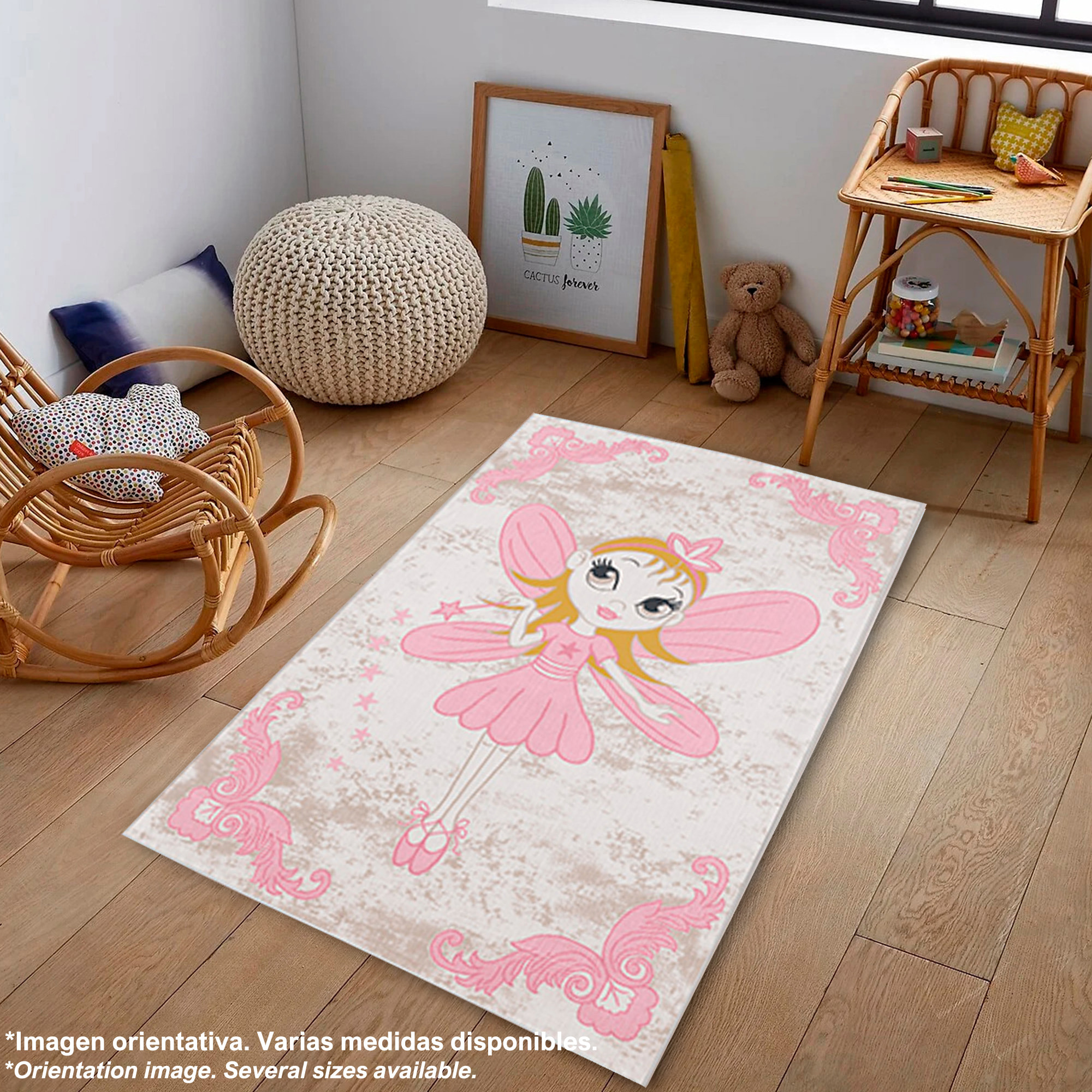 Alfombra infantil de Poliester estampada 80 x 150cm