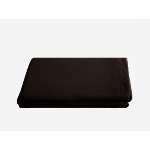 Drap plat Palace pur coton teint lavé, 63 fils/cm² Vent du sud - Palace Café