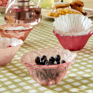 Coupelle en verre Fleur de rose