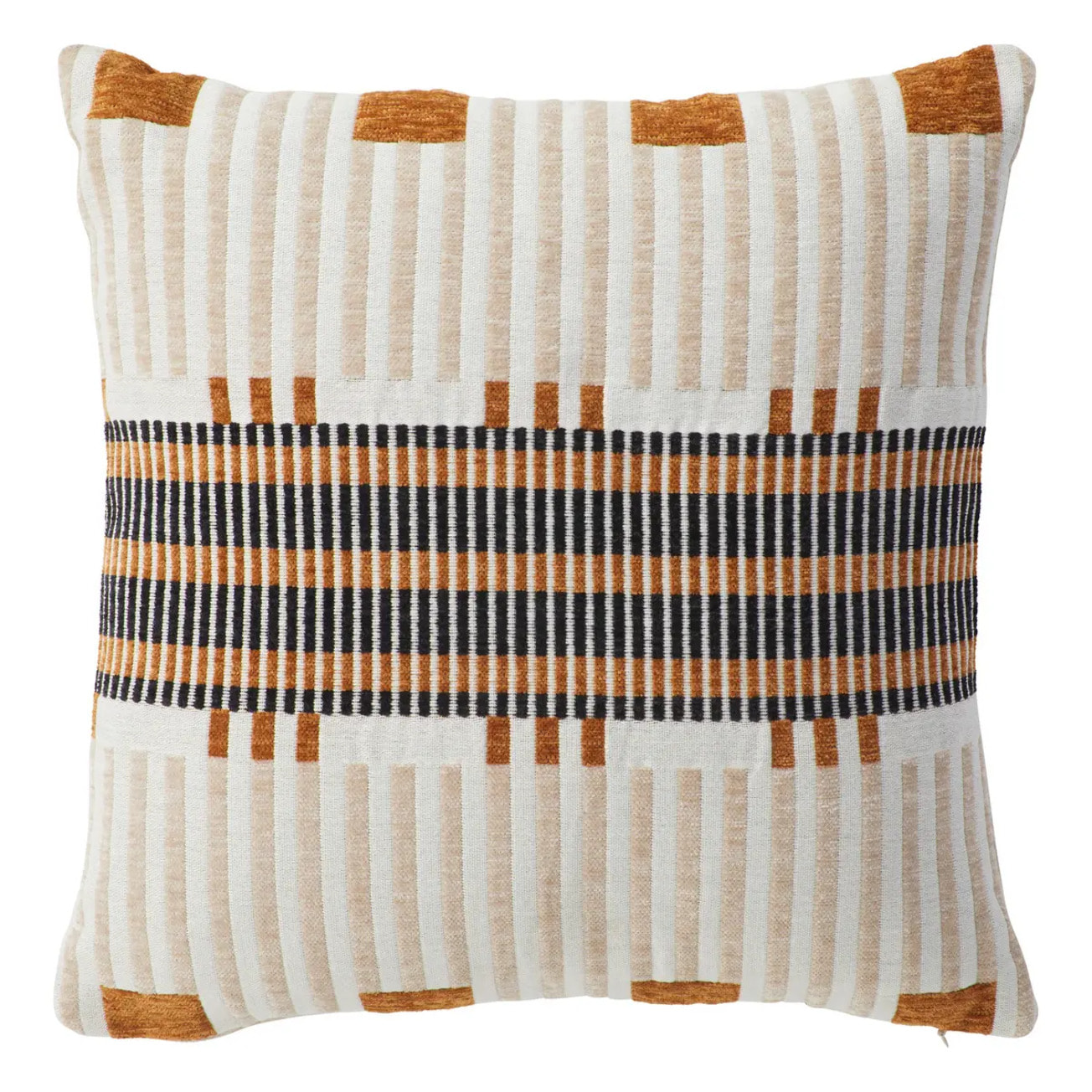 Coussin "Jangwa" jacquard lin 40x40cm