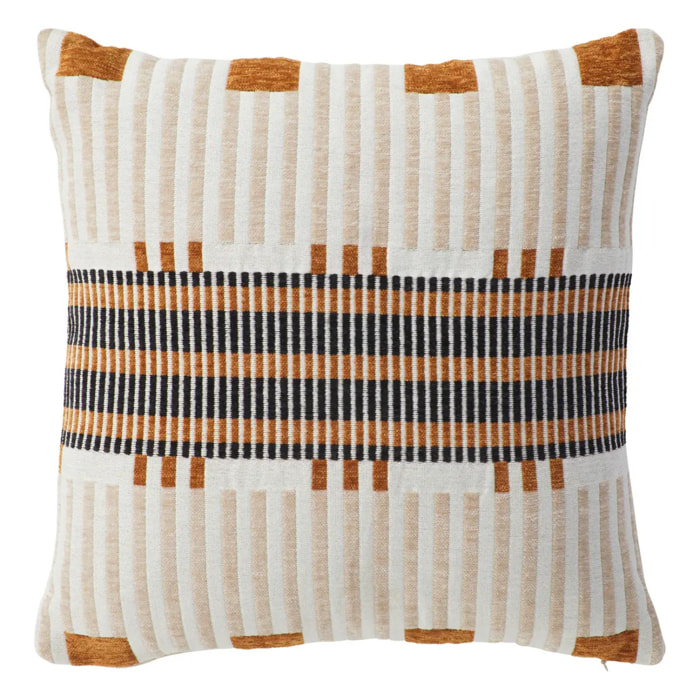 Coussin "Jangwa" jacquard lin 40x40cm