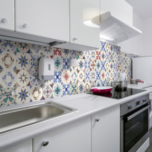 Stickers muraux - Sticker Mural Carrelage adhésif Cuisine Salle de Bain - 60 STICKERS CARRELAGES AZULEJOS ROZANNA