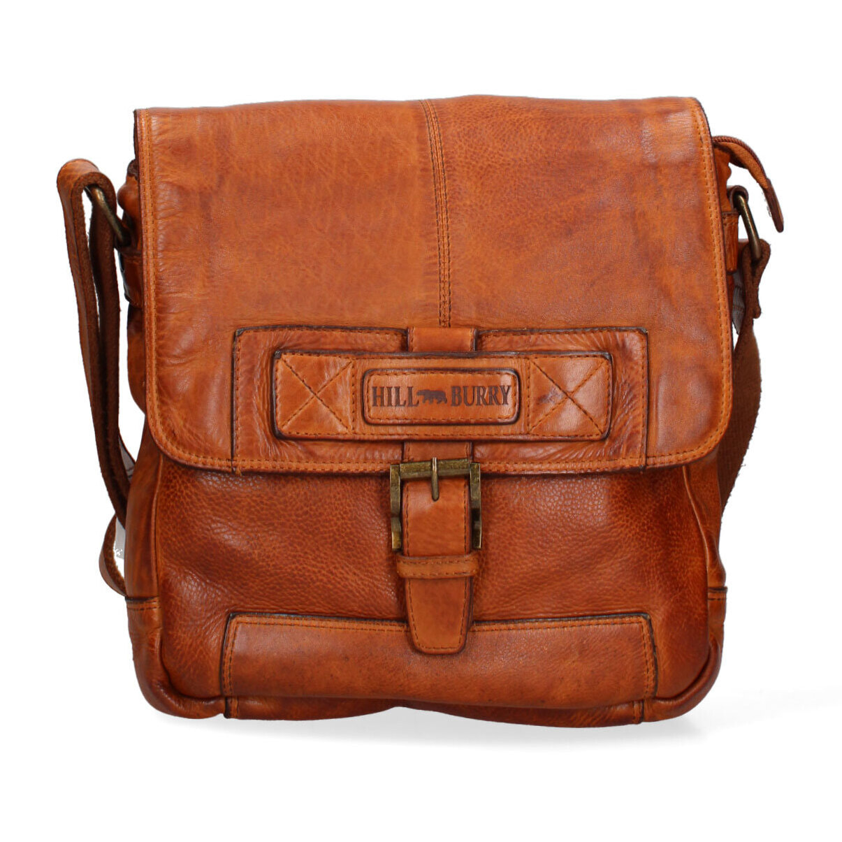 Borsa a tracolla  da uomo In Vera pelle Made in Italy 26x31x8 cm
