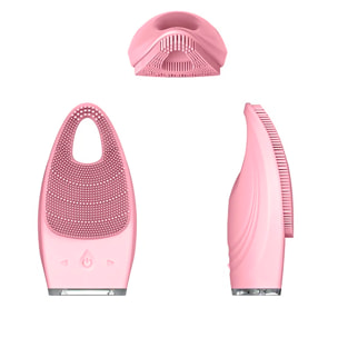 Pulitore facciale elettrico con batteria ricaricabile. 15 intensità, modalità massaggio. Trattamento per l'acne, pulizia profonda, pulitore per pori.