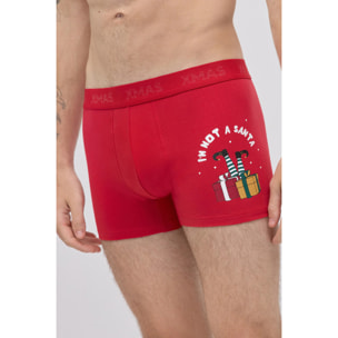 Confezione di boxer e calzini con dettagli natalizi