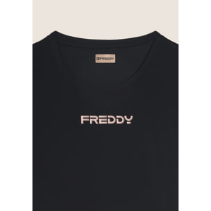 T-shirt regular in tessuto tecnico leggero