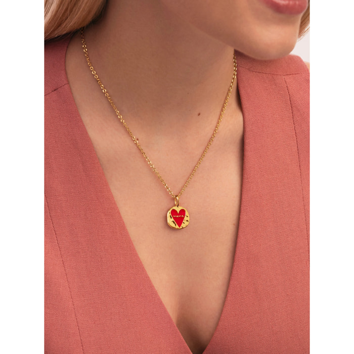 Charm Mamá Lovely Heart Baño Oro