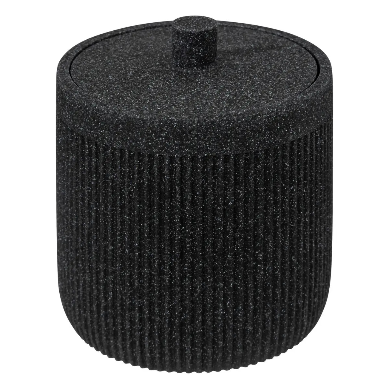 Pot à cotons "Onyx" ardoise