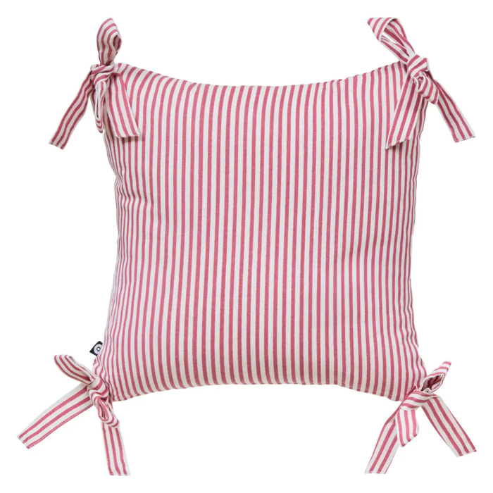 Coussin Fleur de rose 40x40cm rose