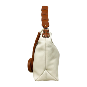 Borsa a spalla Cheval Firenze Lily Beige/Cuoio