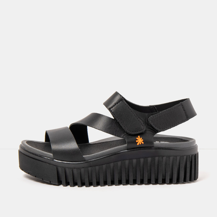 Sandalia de cuña 1573 NAPPA BLACK/BRIGHTON color Black