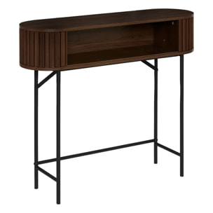 Console Alcôve rectangulaire 30x100cm marron